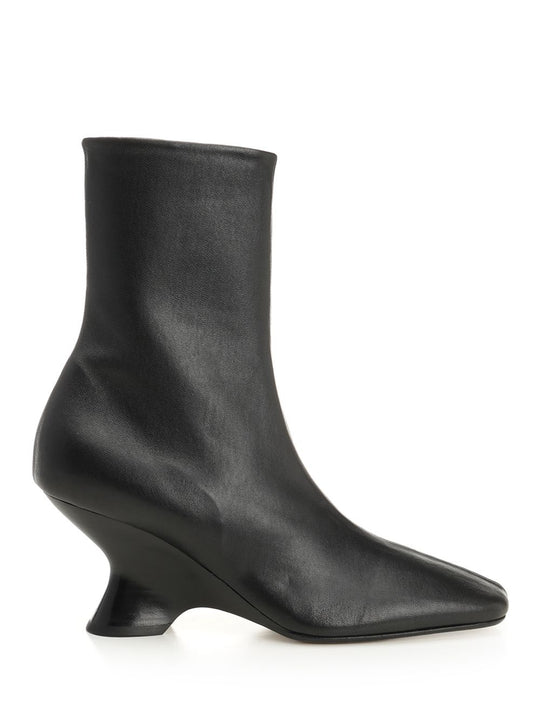 Leather Ankle Boots Black