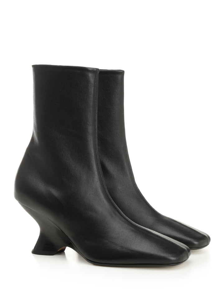 Dries Van Noten Leather Ankle Boots - Black | d848eafece7a4851109a70d3c9539cb5feae9167