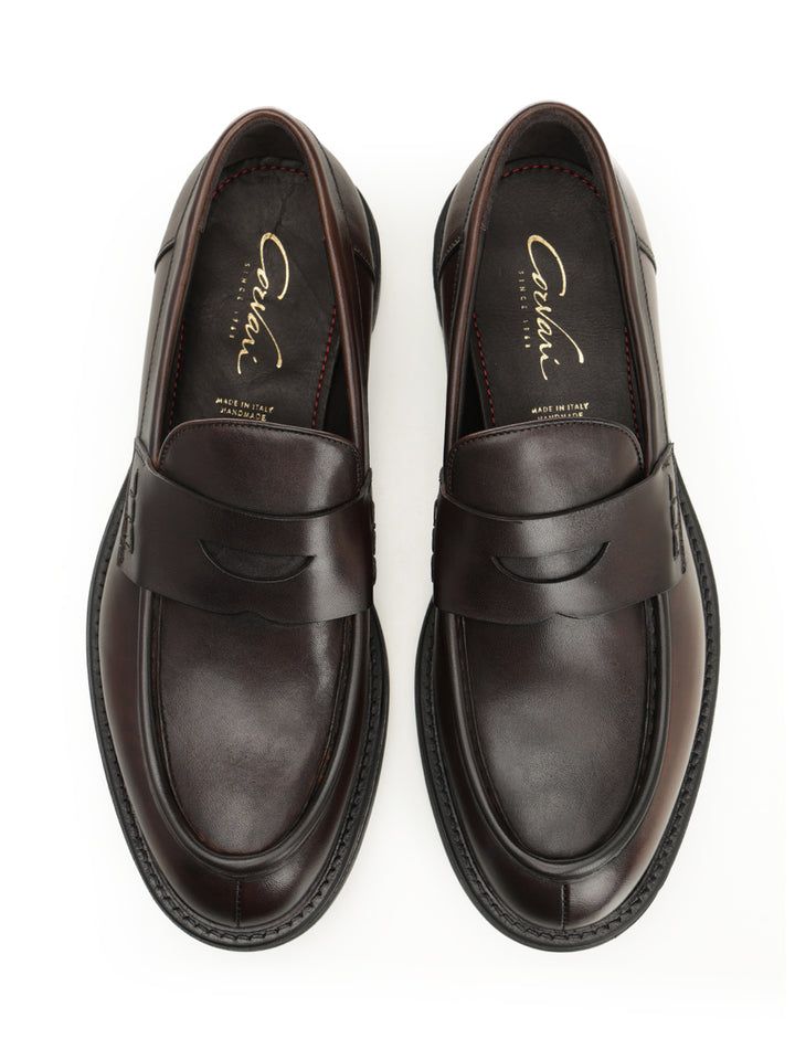 Corvari Penny Loafer Lace-Up Shoes - Brown | 87a0642a801f6d1cfc4d6e959350d4df2a88d8c1