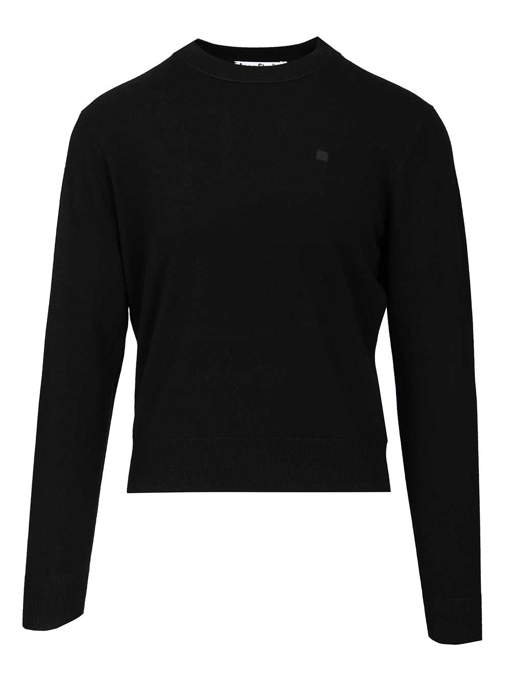 Acne Studios Crew Neck Sweater Knitwear - Black | 7878fb47f95c0c95fd8a6088e1b2076a2111d784