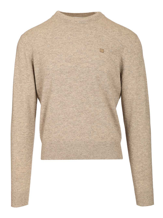 Crew Neck Sweater Knitwear Grey