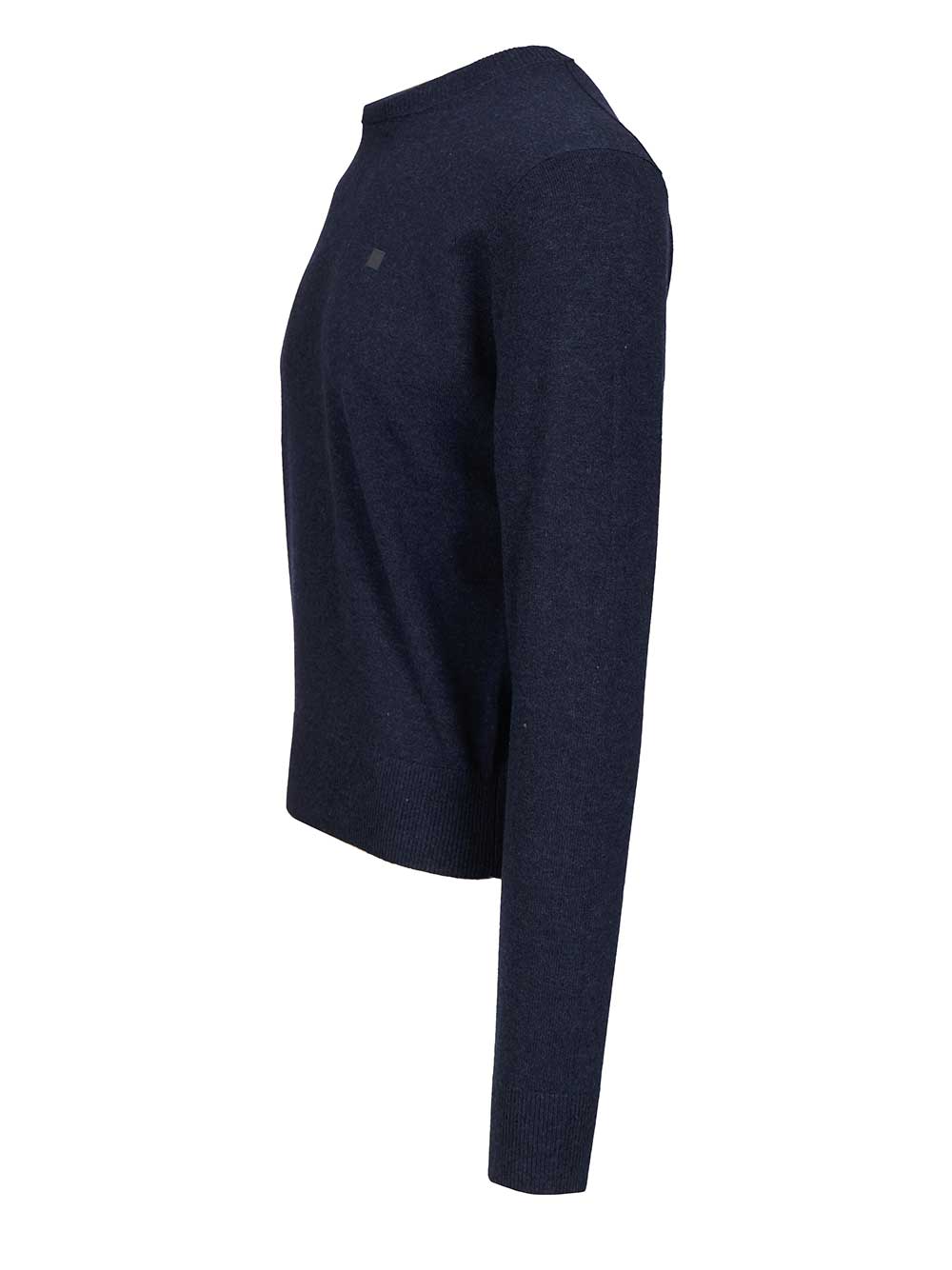 Acne Studios Crew Neck Sweater Knitwear - Blue | 83e67df72c5aec5261e6ff759b5a39215480c083