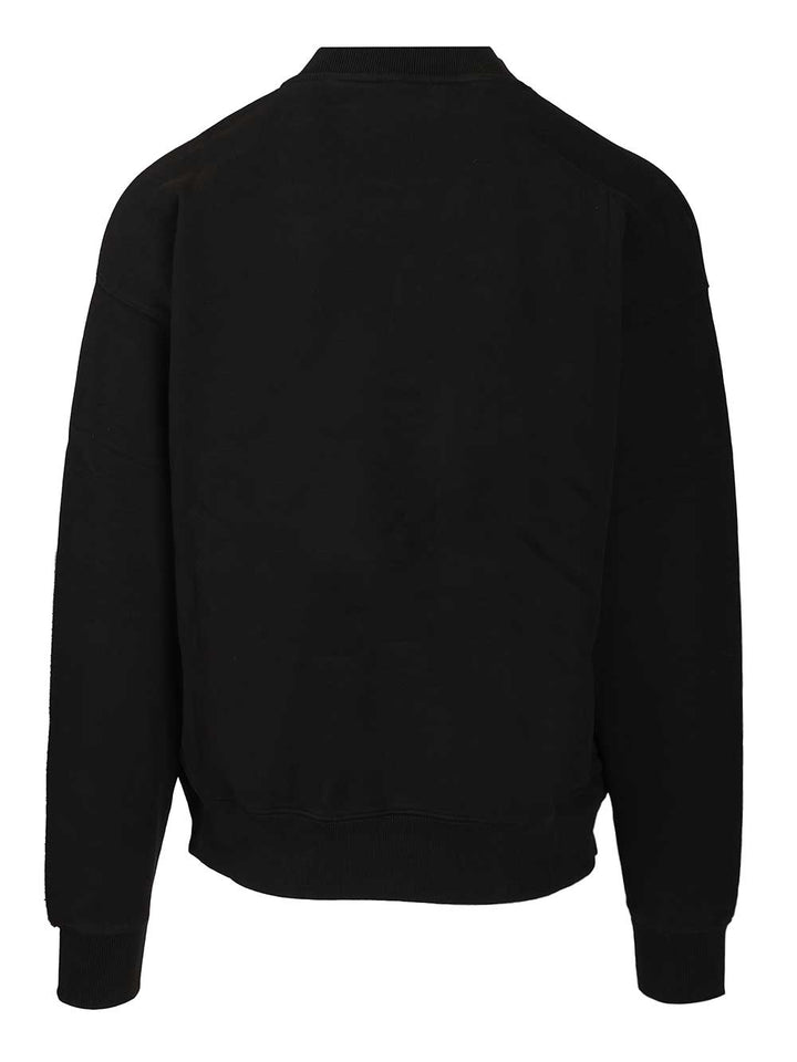 Off-White Cupid Paper Skate Sweater Sweatshirts - Black | 353bae42557bef0c7be11e0a549f607daf922f35