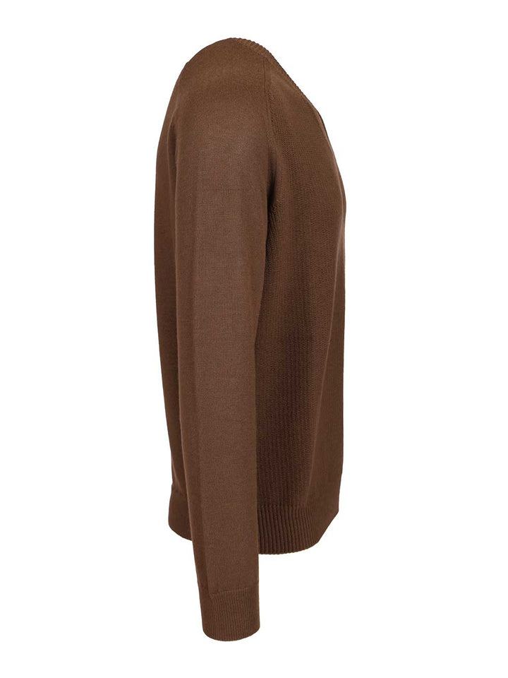 Ermenegildo Zegna Oasi Cashmere Sweater Knitwear - Brown | 73d82cc298a4f7f48298df91e4e29e439aff2b2c