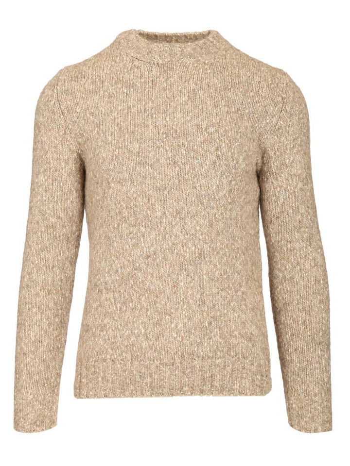 Al Duca D'Aosta Crew Neck Sweater Knitwear - Beige | 838c8af8e3a214679c3897c4279384fd4a7393e3