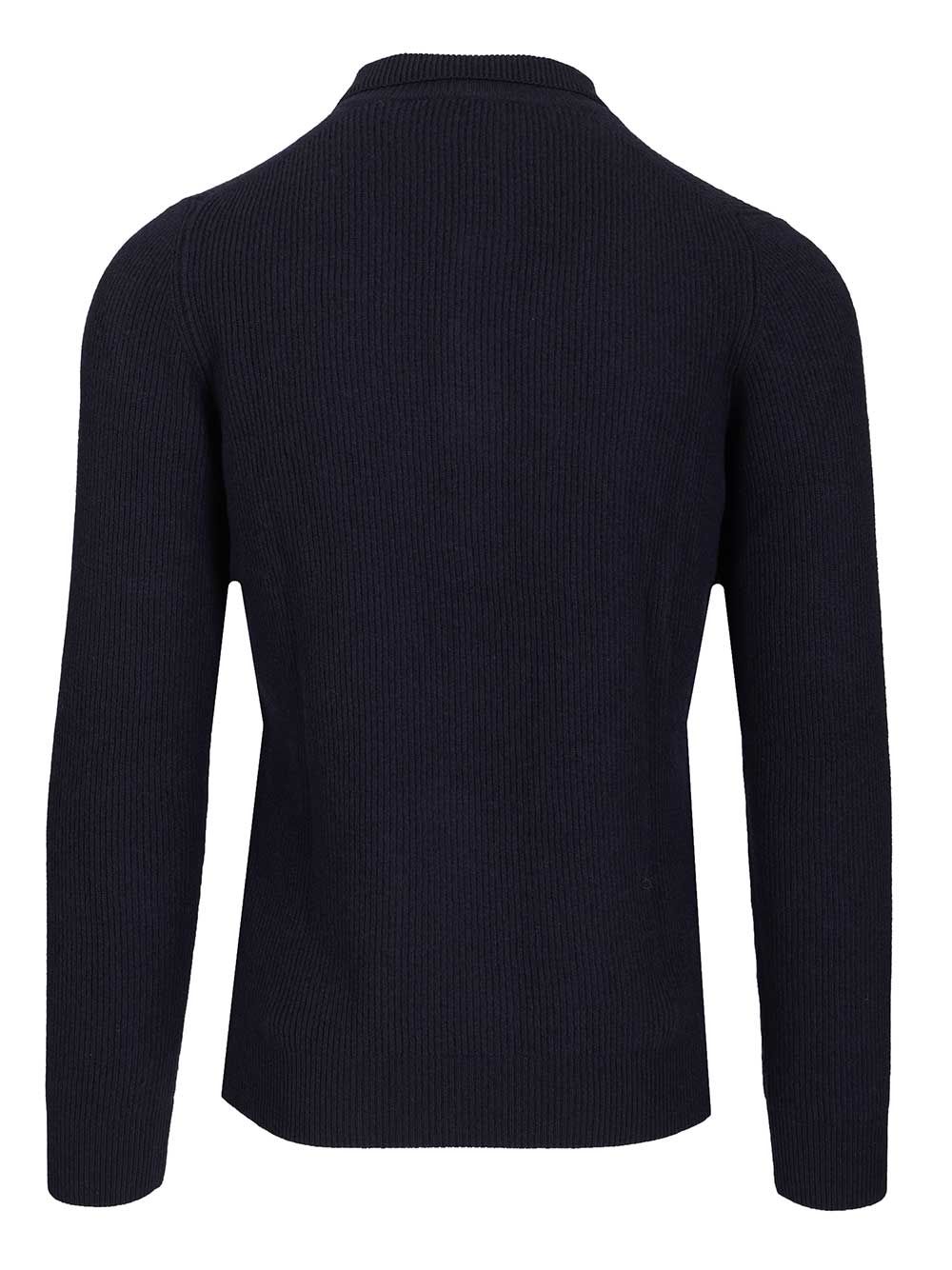Al Duca D'Aosta Wool And Cashmere Polo Shirt Knitwear - Blue | 4718fec513cddb073844570c841b5f7b97623ecc
