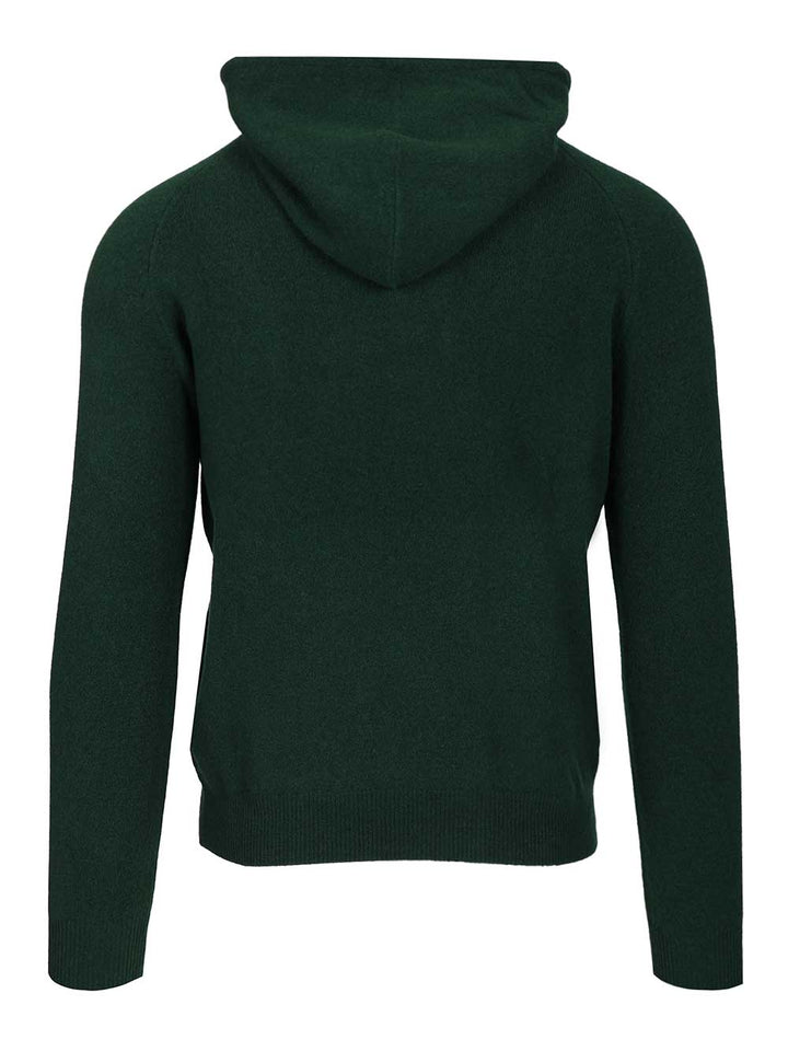 Al Duca D'Aosta Mohair Hooded Sweater Knitwear - Green | e5efac5501c4bbef10bdc65df7df5c0001fce992
