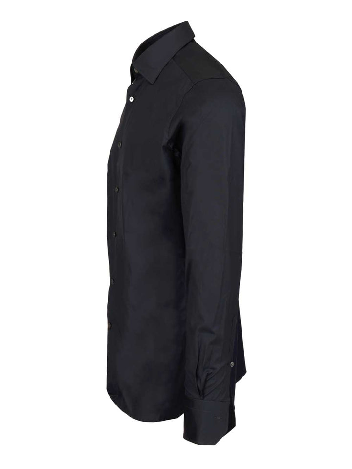 Ermenegildo Zegna Stretch Cotton Shirt Shirts - Blue | 2410499ef6e223fe53dcb5ee60a588e32701d4a4