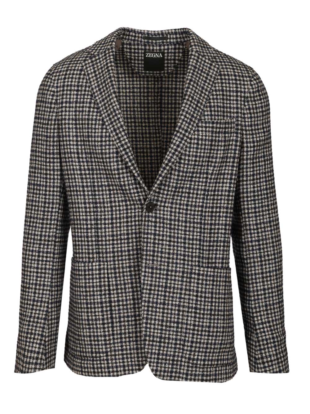 Ermenegildo Zegna Wool And Mulberry Silk Blazer Jackets - Multicolor | 013f4c3e21e648851f76282dac204d12aa83415c