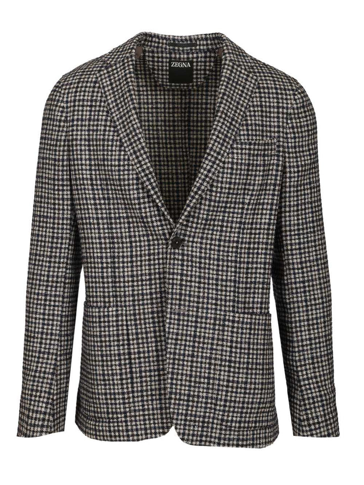 Ermenegildo Zegna Wool And Mulberry Silk Blazer Jackets - Multicolor | dac0bd04ea4baf83c55c4fcafbee183b90d4975e