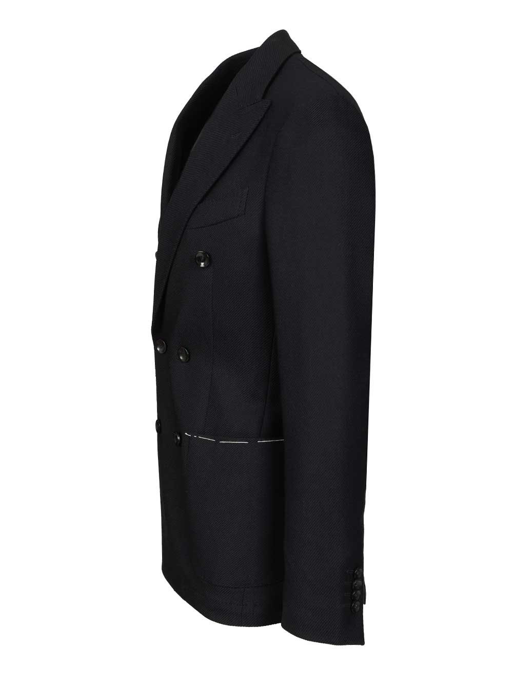 Al Duca D'Aosta Unlined Double-Breasted Blazer Jackets - Blue | 94f3981e9d452bf0d32d8e98f1a6f6d40c583878