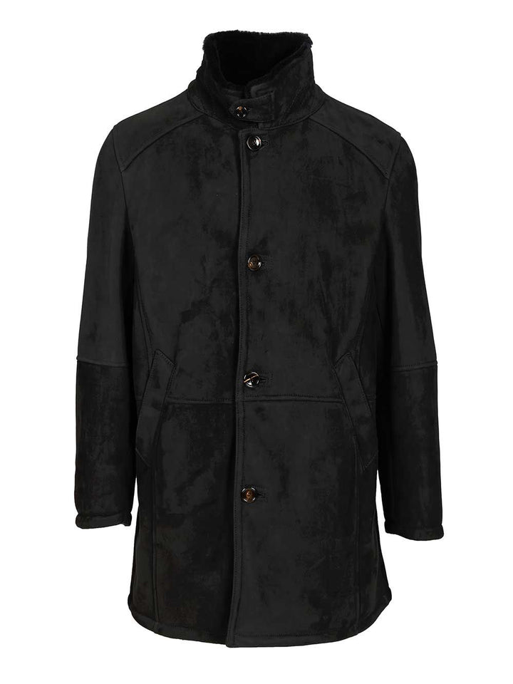 Al Duca D'Aosta Merinillo Shearling Coat Coats - Blue | 3d3439f4a4cd1ffce5459beb3cf92c2ead422e28