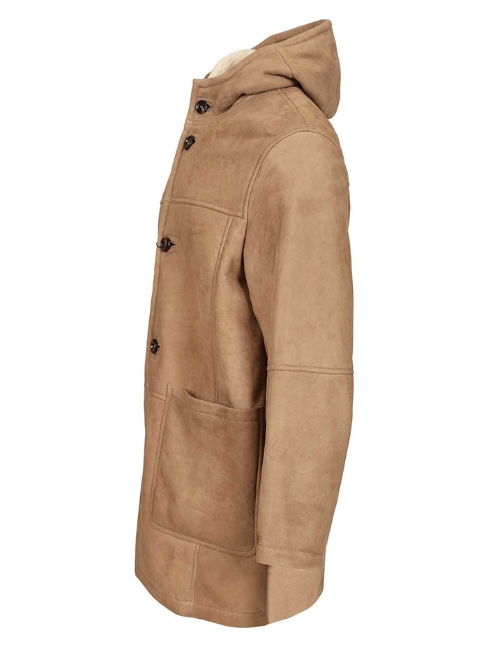 Al Duca D'Aosta Merinillo Shearling Coat Coats - Beige | 53b7404f202cb0a4028c9e3390bcdbc08e8fa2e3