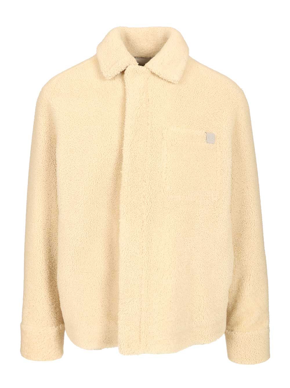 Loewe Shearling Overshirt Shirts - White | 785af953dc062b575f0ea782b3988e10548c2691