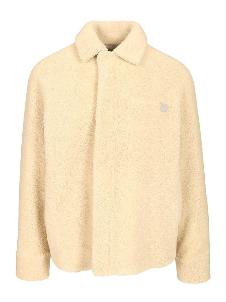 Loewe Shearling Overshirt Shirts - White | 785af953dc062b575f0ea782b3988e10548c2691
