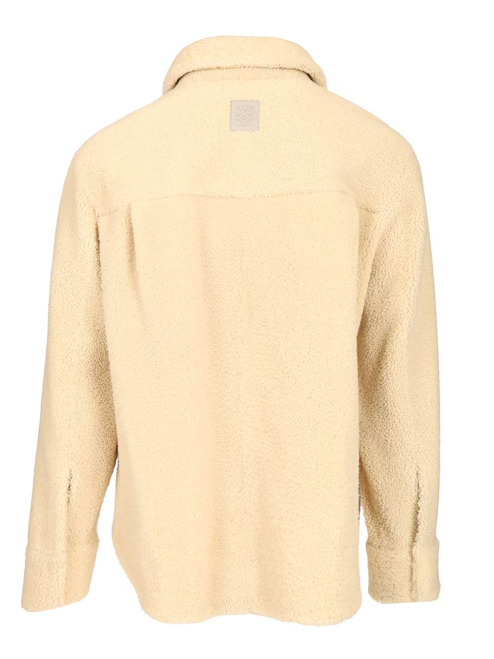 Loewe Shearling Overshirt Shirts - White | 5b7c7cad34e32dedc443de93d431339187126cc4