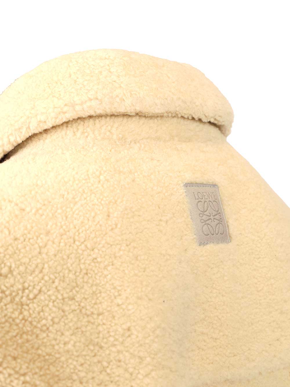 Loewe Shearling Overshirt Shirts - White | 07282e2f3921a9b8f4162dca440c1e1959b89ac6