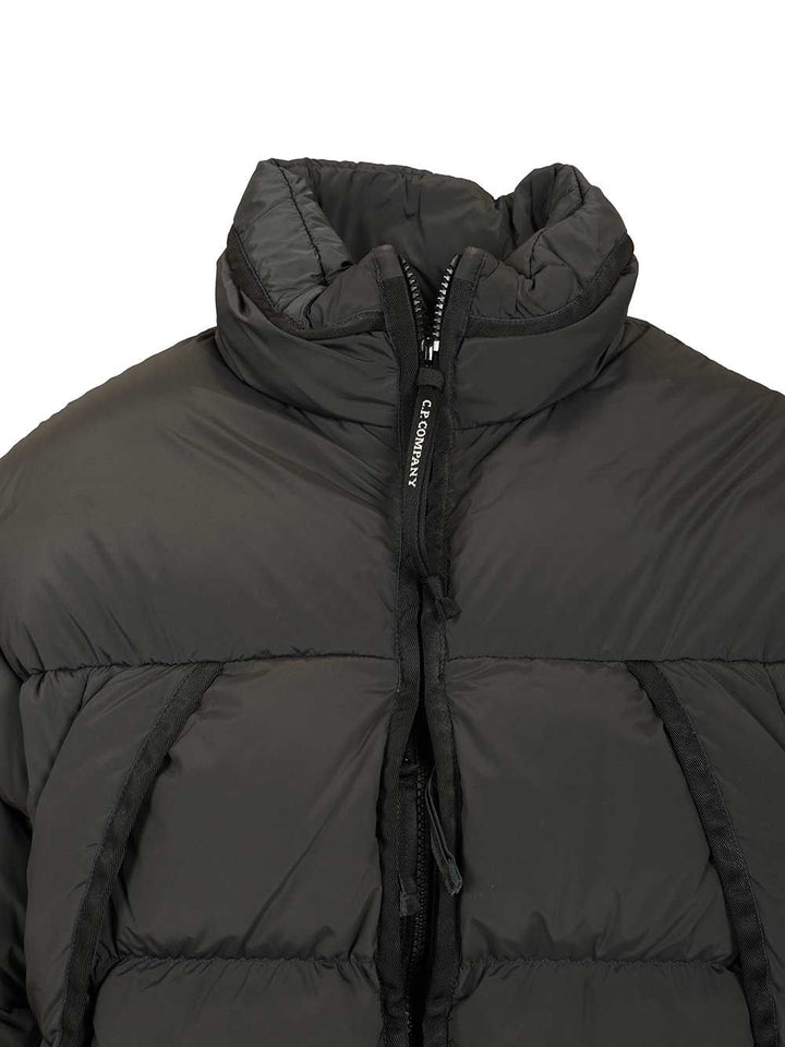 C.P. Company Hooded Down Jacket Jackets - Grey | c283b5ed48462979993cb93bd97226714601fa77