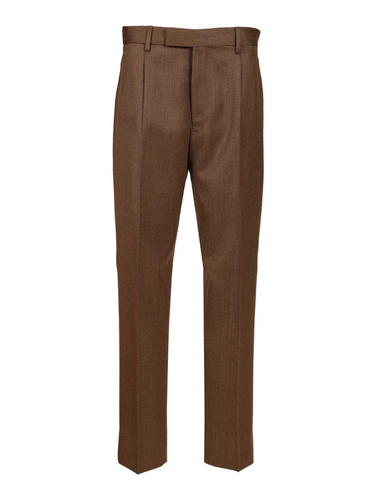 Wool Trousers Brown