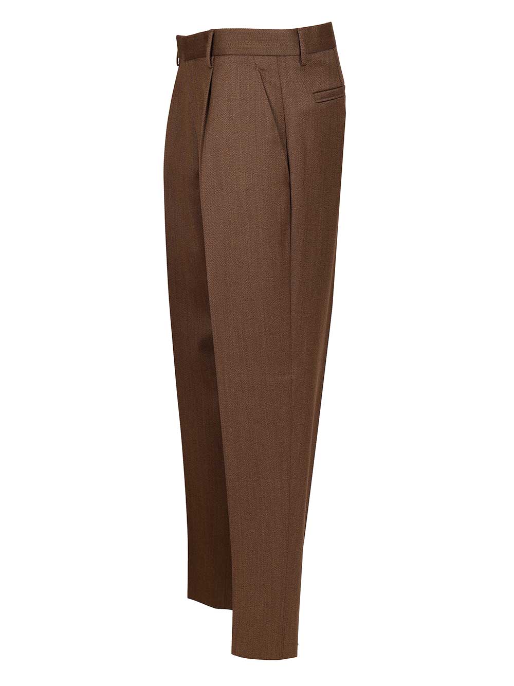 Ermenegildo Zegna Wool Trousers - Brown | e71b125ffa849f5e1d804c2d3aa821d3a0535367