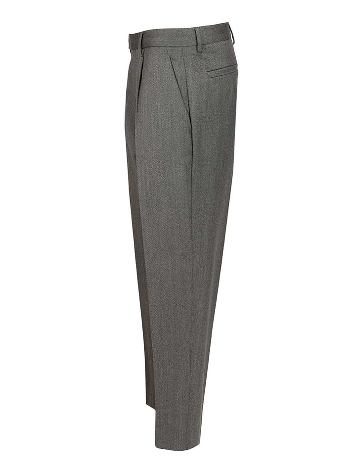 Ermenegildo Zegna Wool Trousers - Grey | acdbbd7a54980fd1fc1c9f27d2288862651bcbc7