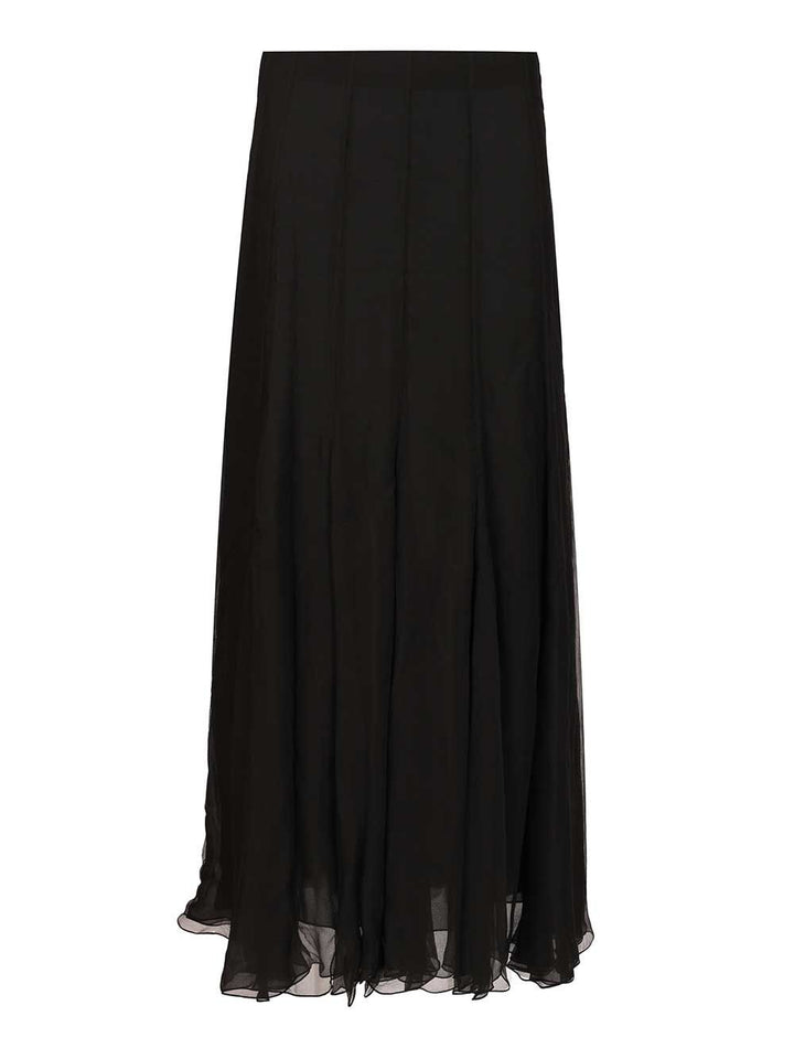 Chloe' Flowing Maxi Skirt Skirts - Black | 95ac505dcad30ecd6ecc677b3cddf39c70241cb1