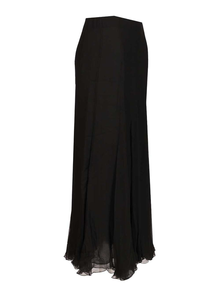 Chloe' Flowing Maxi Skirt Skirts - Black | c46f629321337e68bc52b41dcba201aa3dc64373