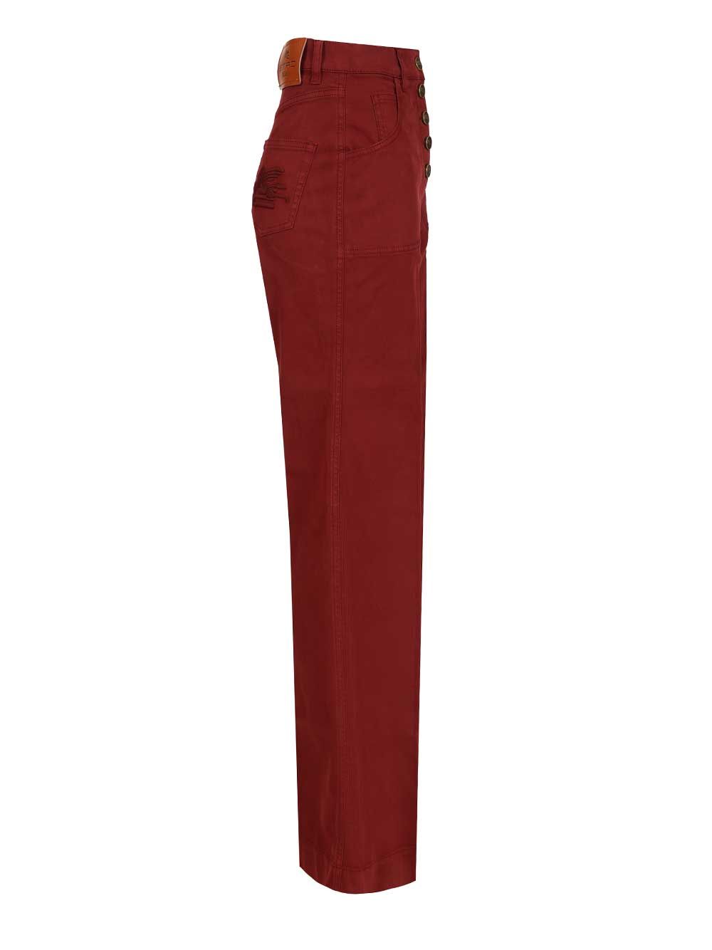 Etro Flare Jean Trousers - Bordeaux | 80d6c6b1c291dd8e7bafe5e8ddfcc3ed7ef6658e