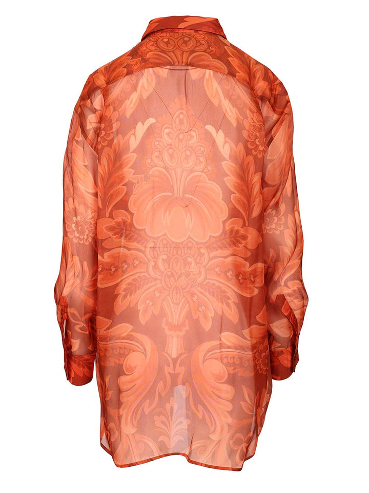 Etro Silk Shirt Shirts - Orange | b97fdab67833bad8b37c10358e75e938b79033a7