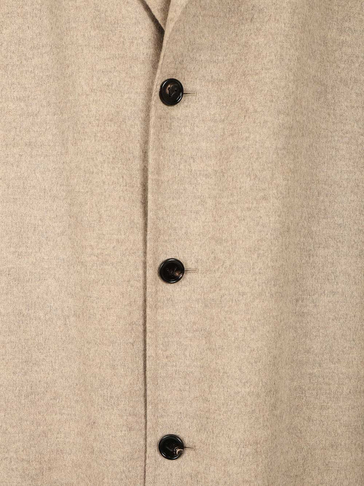 Bottega Veneta Wool And Cashmere Coat Coats - Beige | e1c3a5421a46d670e3a2ea2a49b976d1619850d5