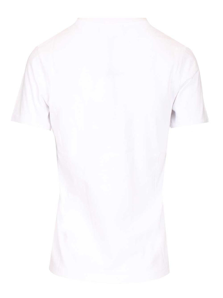 Maison KitsunÉ With Fox Head Embroidery T-Shirt - White | 8d0b50bd8b743cdf967b64b81ad673e3d85ac552