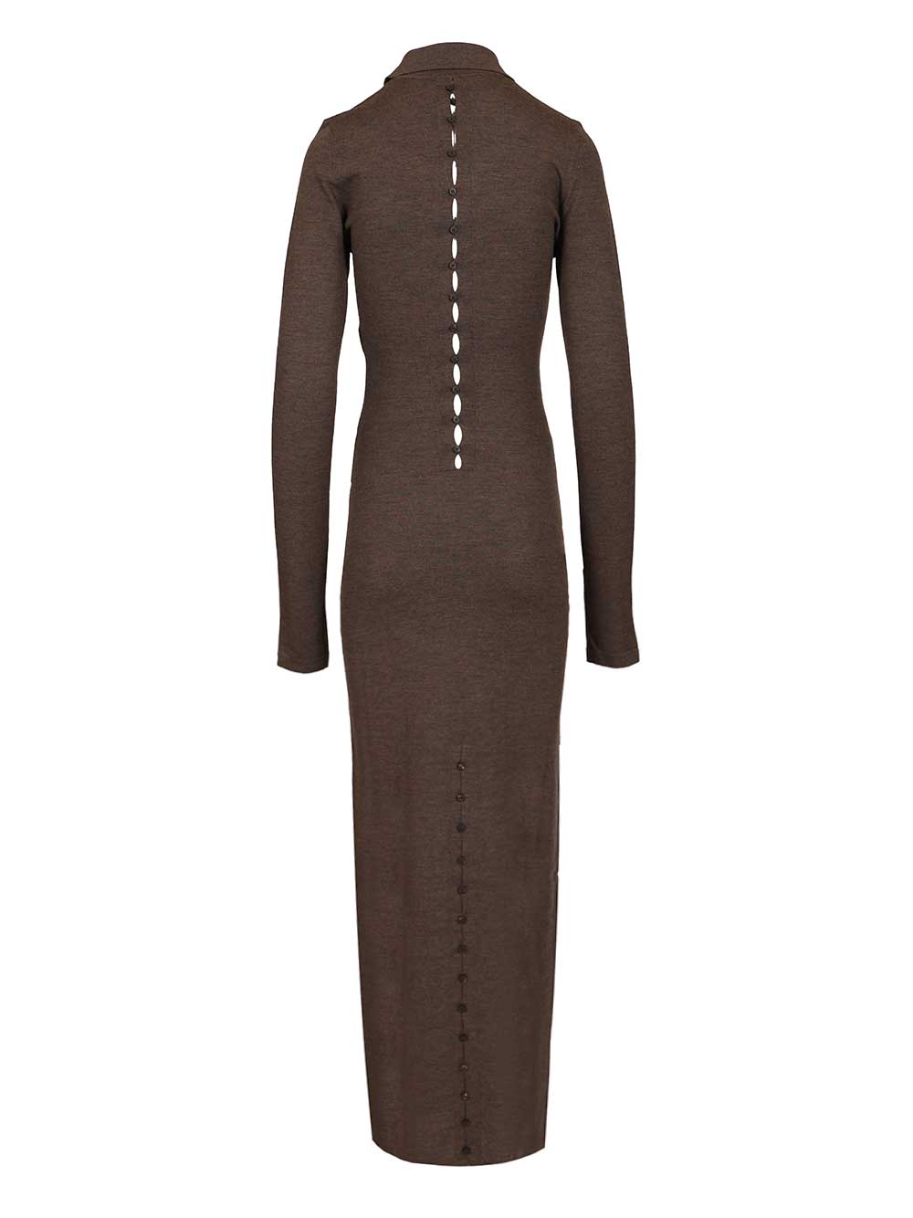 Jacquemus Merino Polo Dress Dresses - Brown | e02ac8eee9b6eabdb40b145fb2417dc493dcd057