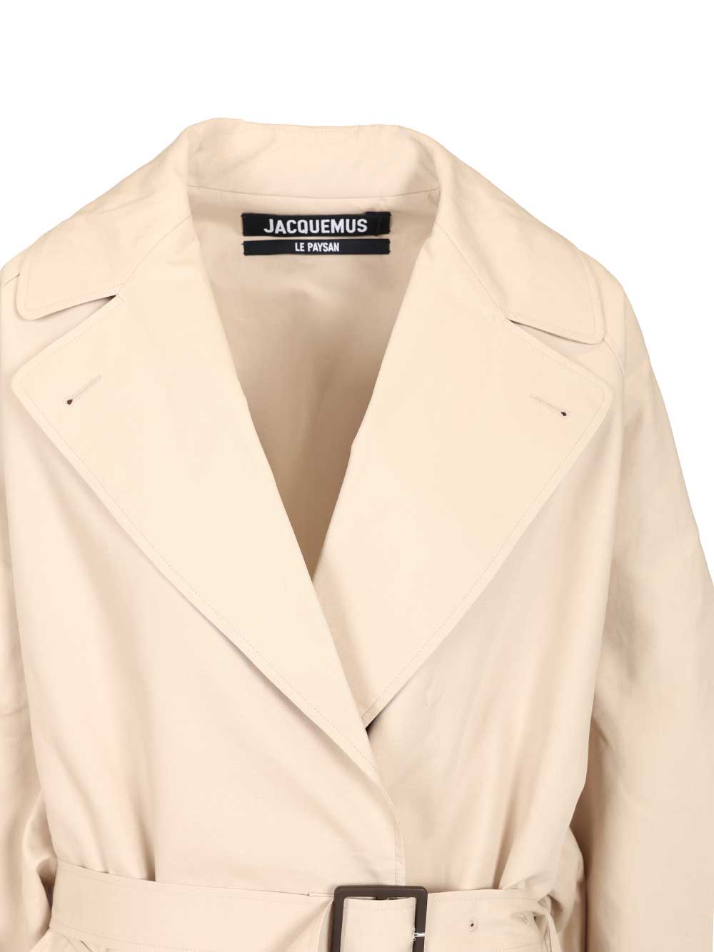Jacquemus Trapezi Trench Coat Coats - White | a57735b0fc28a816cc8e7ca8964c18970cbc0131