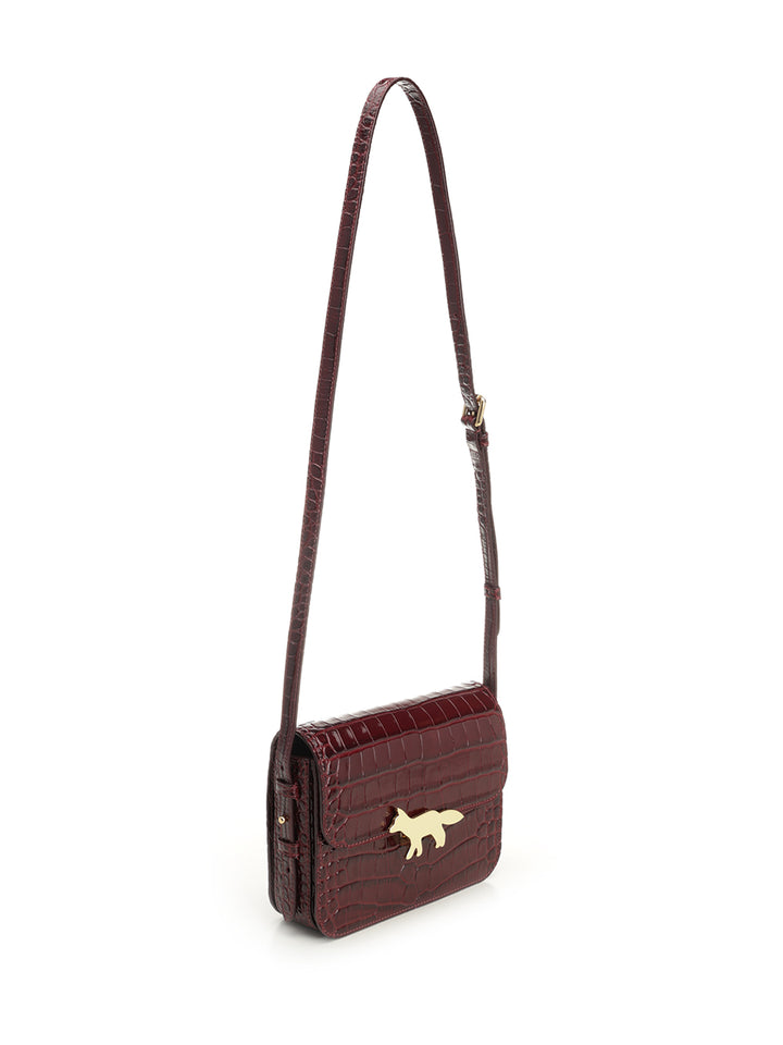 Maison KitsunÉ Edie Bag Shoulder Bags - Bordeaux | d94e5936cdf69ae817912b5e22f90121dbc846e6