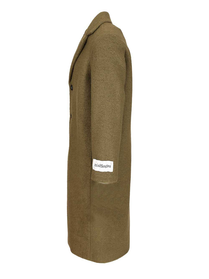Amish Oversized Wool Blend Coat Coats - Green | 5bd32644fb6b218be84209dd9238531e06416d20