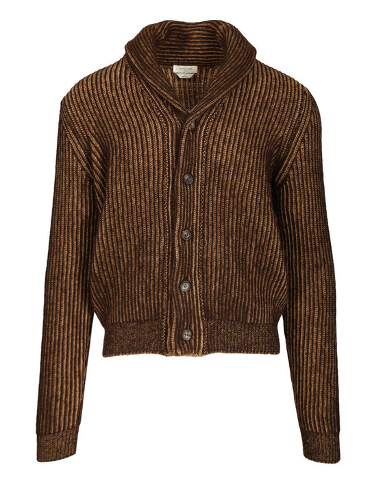 English Knit Cardigan Knitwear Brown