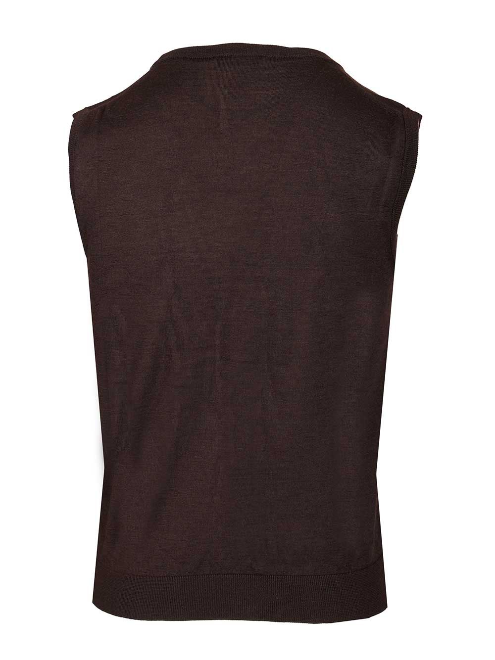 Al Duca D'Aosta Cashmere And Silk Vest Jackets - Brown | 8adb0058a21613dda34900bbd7716964db75dcc6
