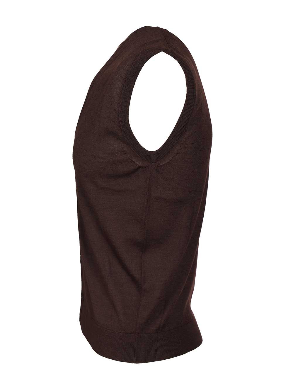 Al Duca D'Aosta Cashmere And Silk Vest Jackets - Brown | 24fb0d3443d1790535523f8af9d06a6e4f71a8b4