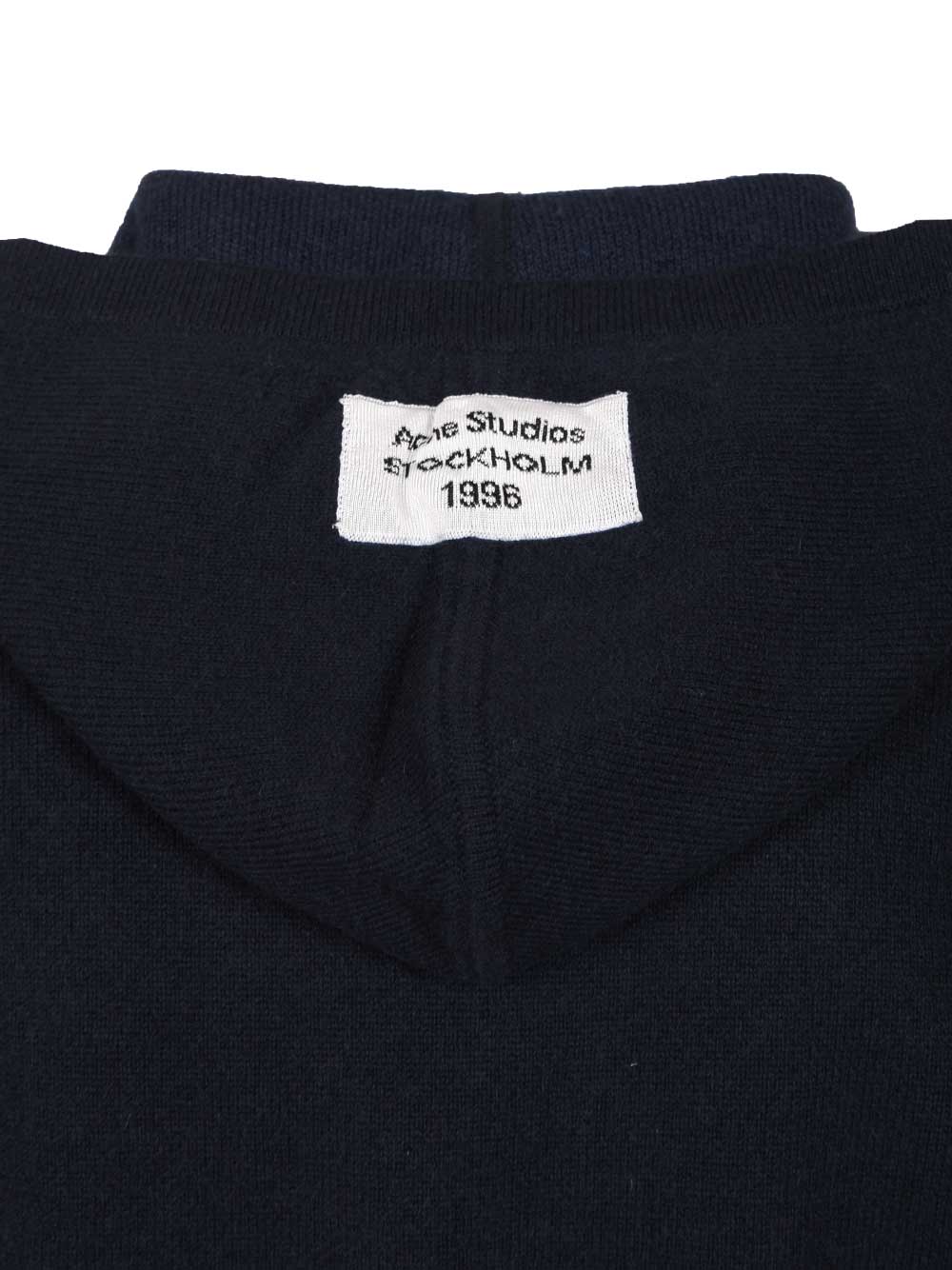 Acne Studios Cashmere Hooded Sweater Knitwear - Blue | 00b9abd41167ea3b81037b721ce5c67325c034b8