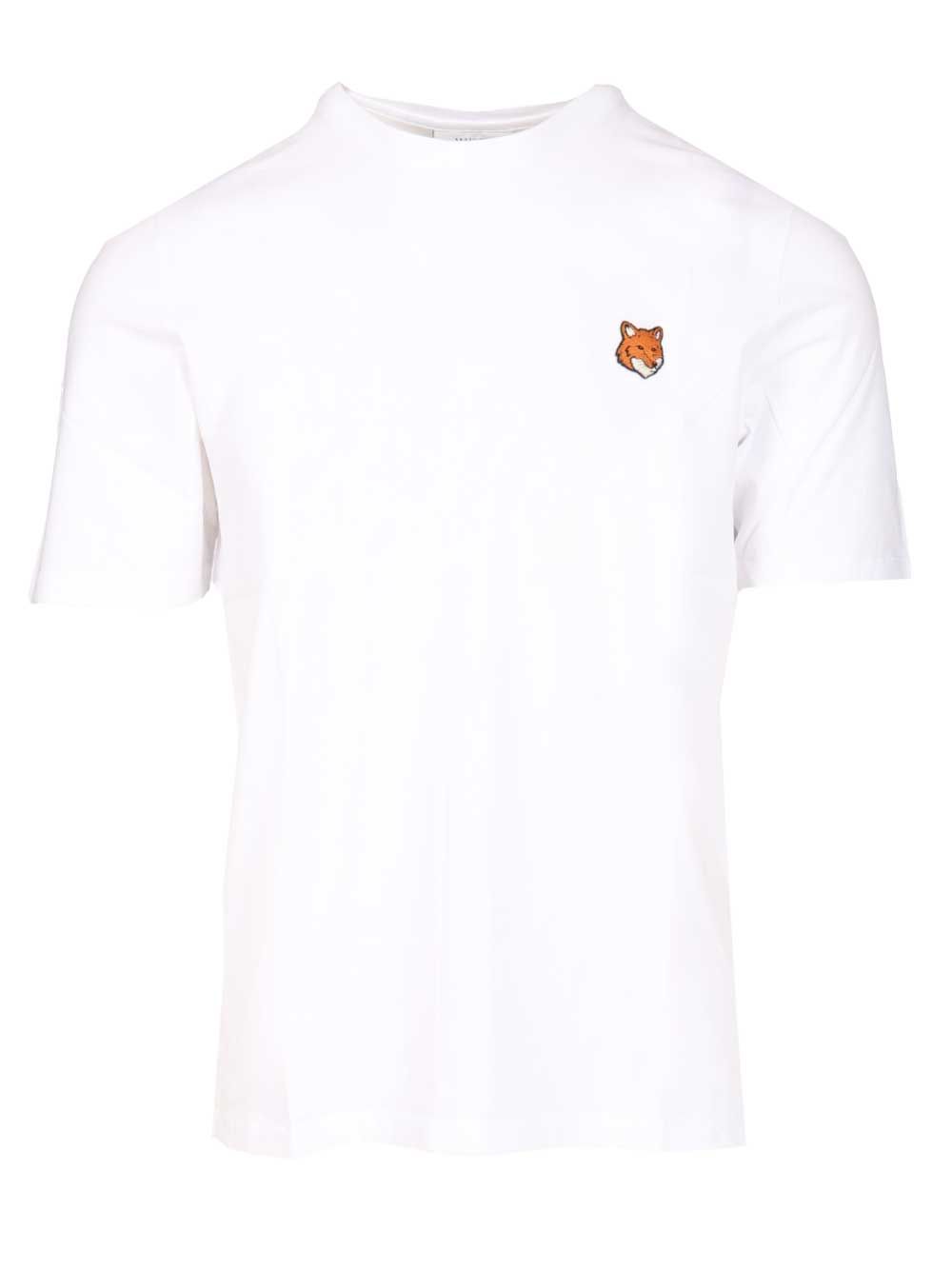 Maison KitsunÉ With Fox Head Embroidery T-Shirt - White | b420f3e295690bfb3f0350273095d3cb7e59902b