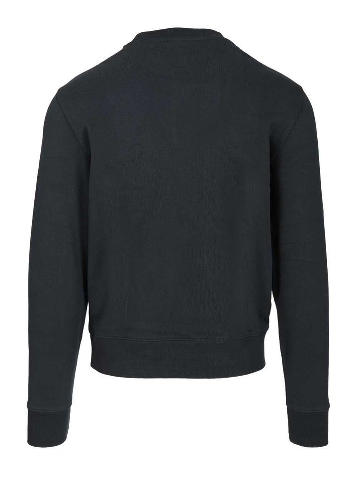 Maison KitsunÉ Fox Head Sweatshirt Sweatshirts - Blue | 8991a7f0f2d13b877df53cd8864f02ba07db0689