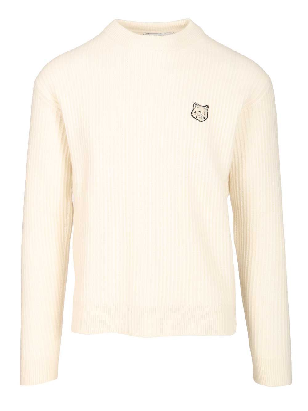 Maison KitsunÉ Fox Head Sweatshirts - White | c85d020657f3accd347e76c8bfd948d68379a3aa