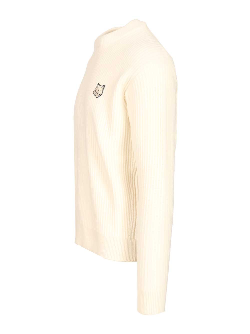 Maison KitsunÉ Fox Head Sweatshirts - White | 13e53c4d20444fa977f26ec7a18590c39bf491a9