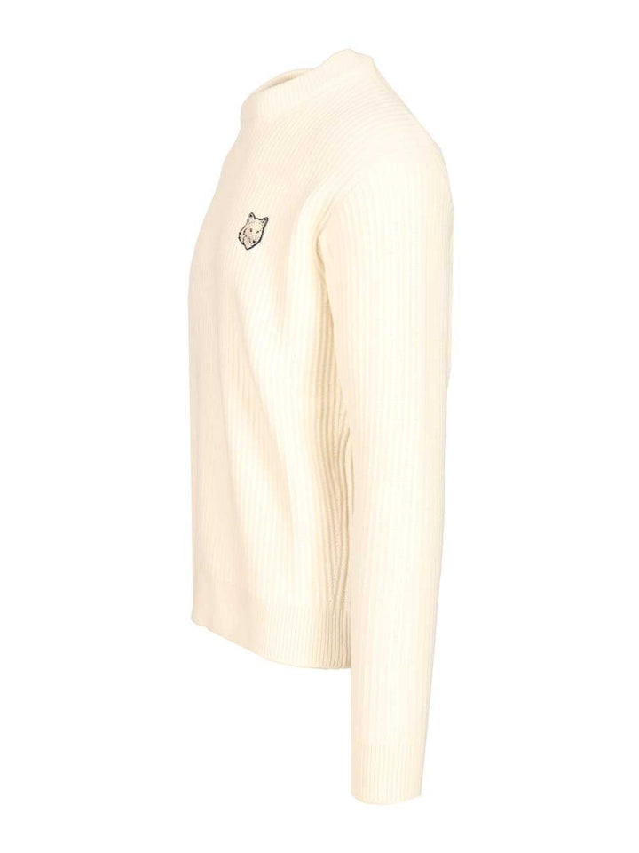 Maison KitsunÉ Fox Head Sweatshirts - White | 13e53c4d20444fa977f26ec7a18590c39bf491a9