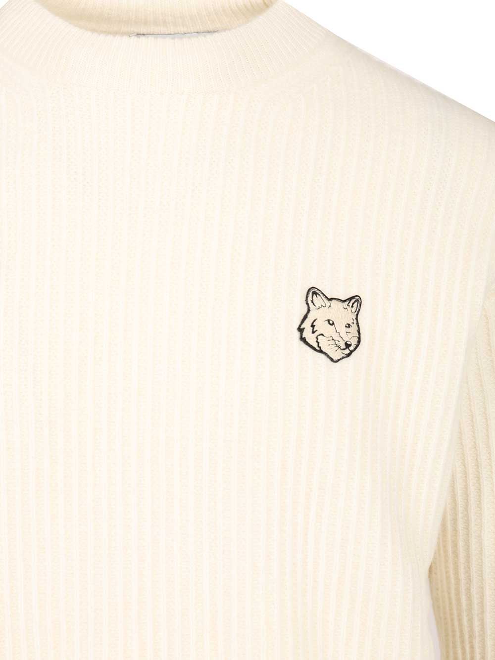 Maison KitsunÉ Fox Head Sweatshirts - White | cffb847664402ef46db99d0f44a6fb47642b9228