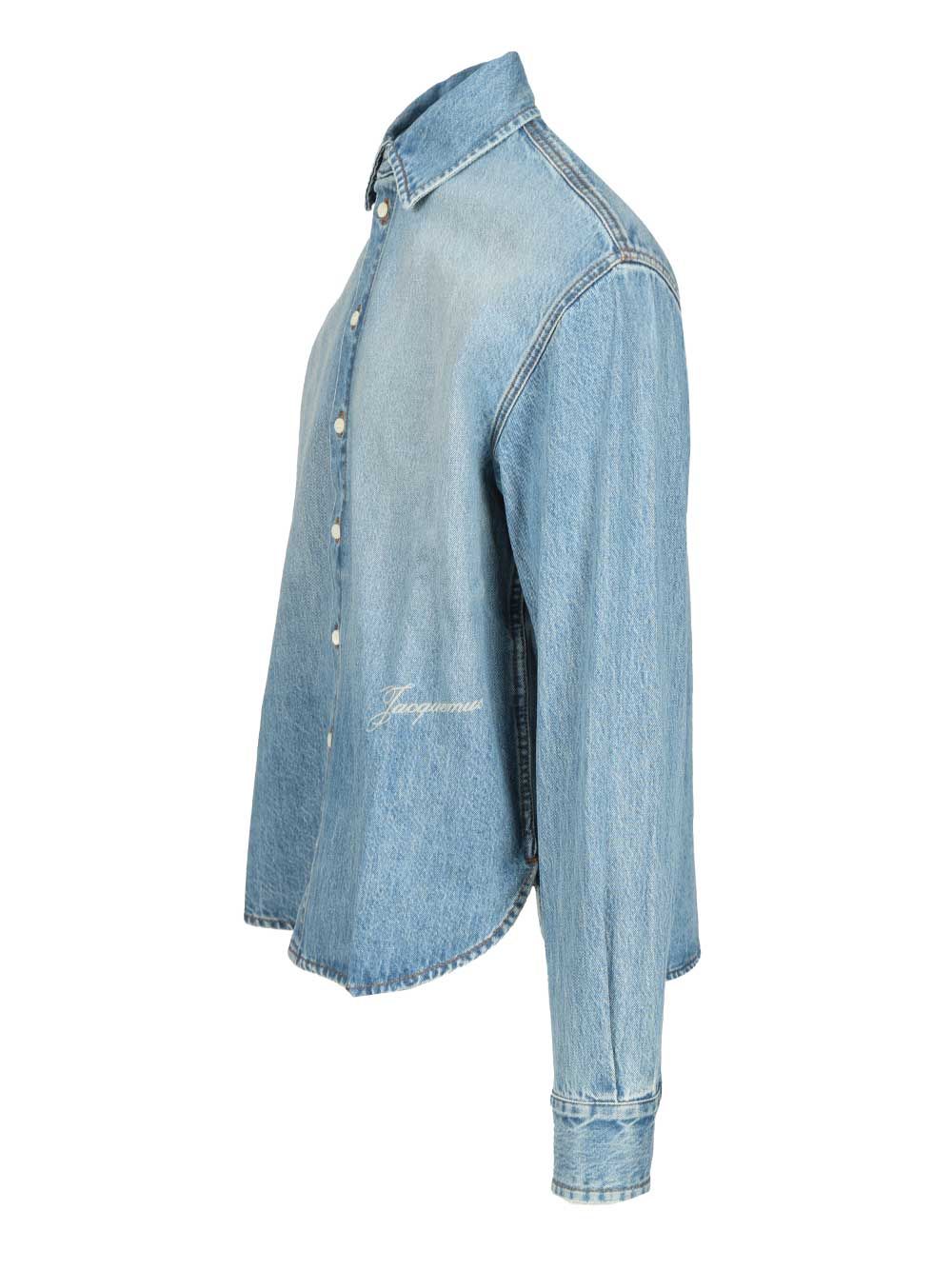 Jacquemus Simon De-Nîmes Denim Shirt Shirts - Light blue | b36617d7905742a6c2b241ccb999803220be5521