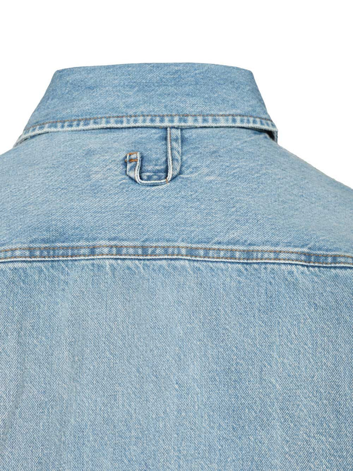 Jacquemus Simon De-Nîmes Denim Shirt Shirts - Light blue | 666dee0cd0a96ad1ed7b570cefe7d72831b19871