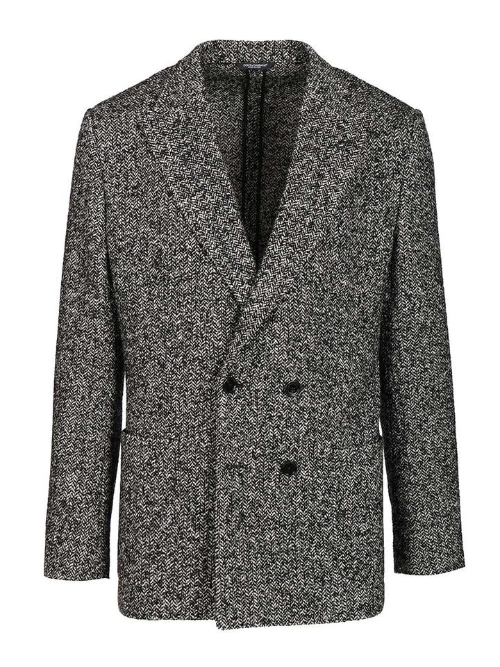 Dolce & Gabbana Portofino Double-Breasted Jacket Jackets - Grey | 25b49f16131a413b667dc2a7da7b05b653d9f6f7