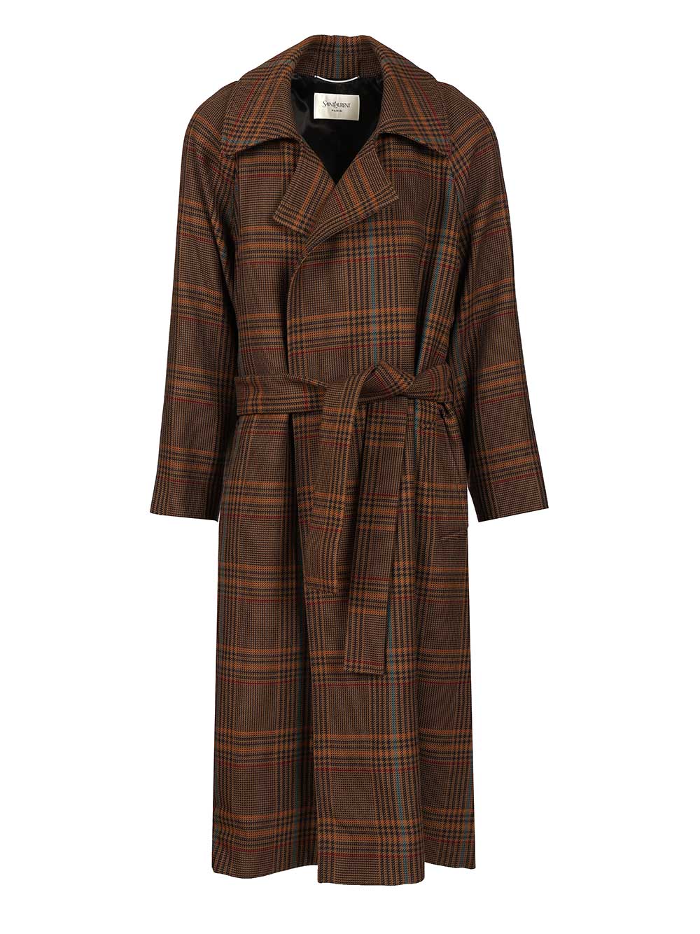 Saint Laurent Long Coat Coats - Brown | 261d0ffb51a6fe7c9bf2cfe2b9f06579da580acf