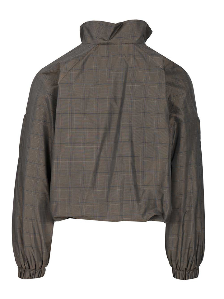 Balenciaga Prince Of Wales Windbreaker Jackets - Grey | cc8e60015fd03bc96ebf7440c76f8e452a83efe7